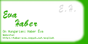 eva haber business card
